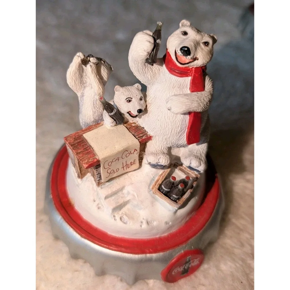 Vntg Franklin Mint Coca-Cola Polar Bears
